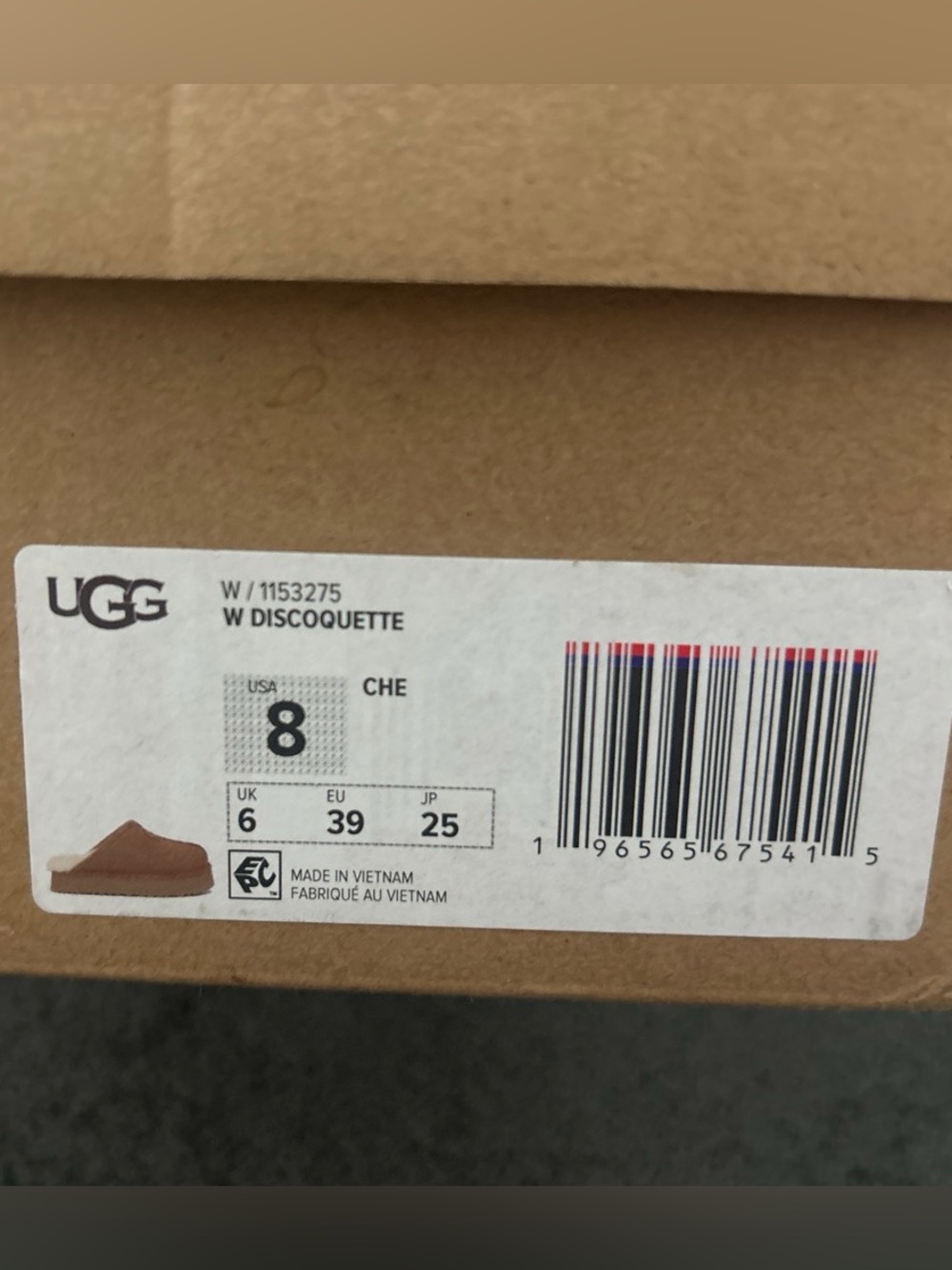 UGG Chestnut Slip-On Discoquette Slipper - Picture 4 of 5